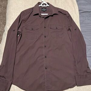 Express Men’s MK2 Fitted Button Down Size M Military Style